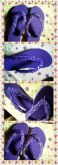 Havaiana roxa simples em Pedraria